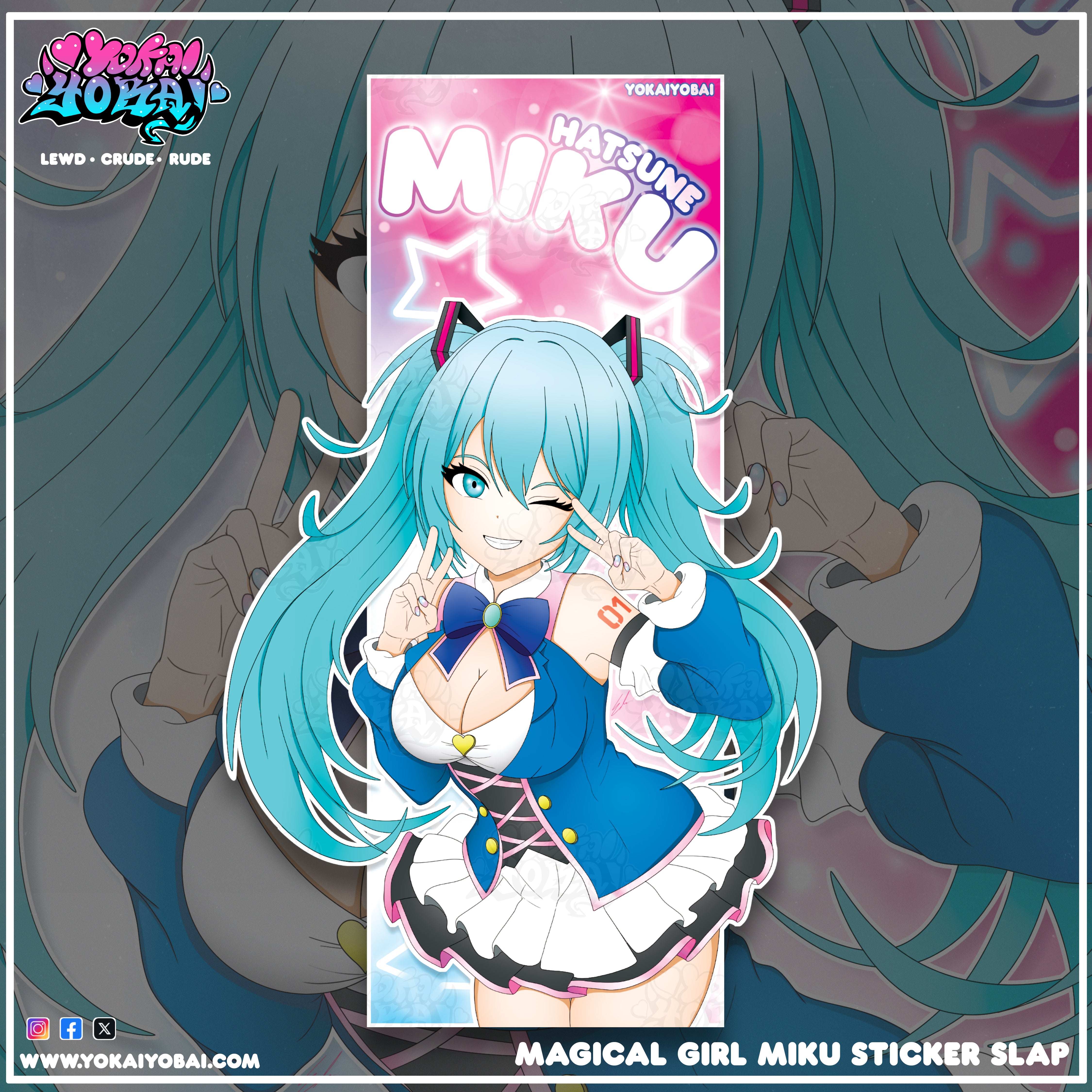 Magical Girl Miku (Sticker Slap)