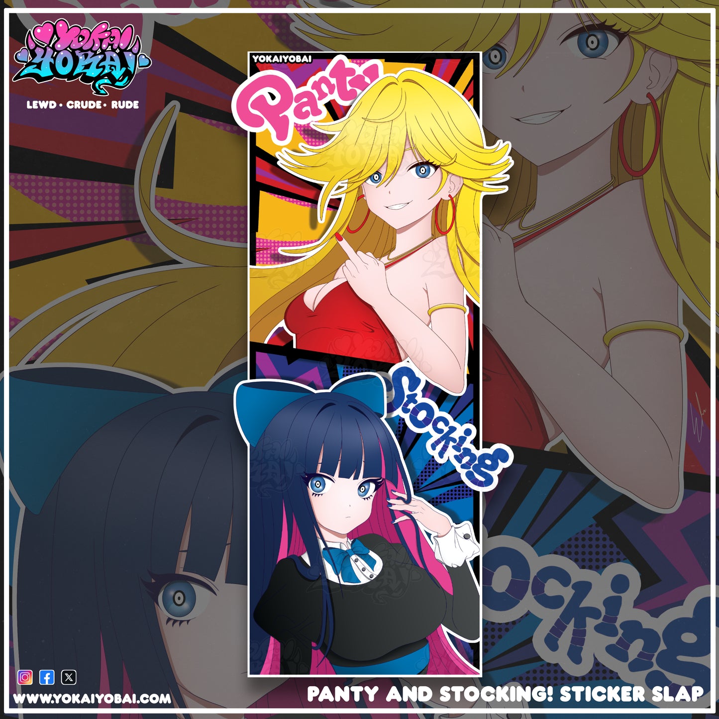 Panty and Stocking! (Sticker Slap) Available 7/27