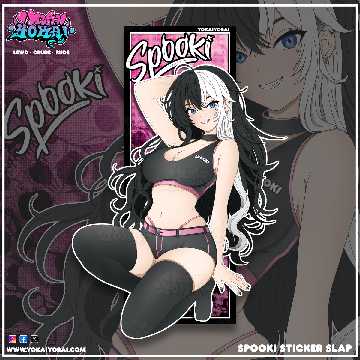 Spooki (Yokai Yobai Mascot) Sticker Slap (Available 10/5)